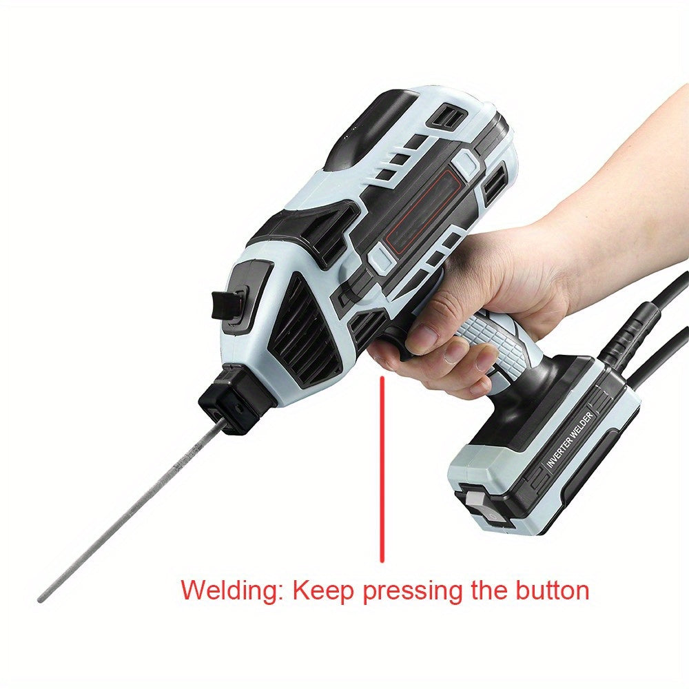 Handheld Arc Welder - 110V Semi-Automatic, Digital Intelligent Current Control, Fits 2.5mm Electrodes, US Plug