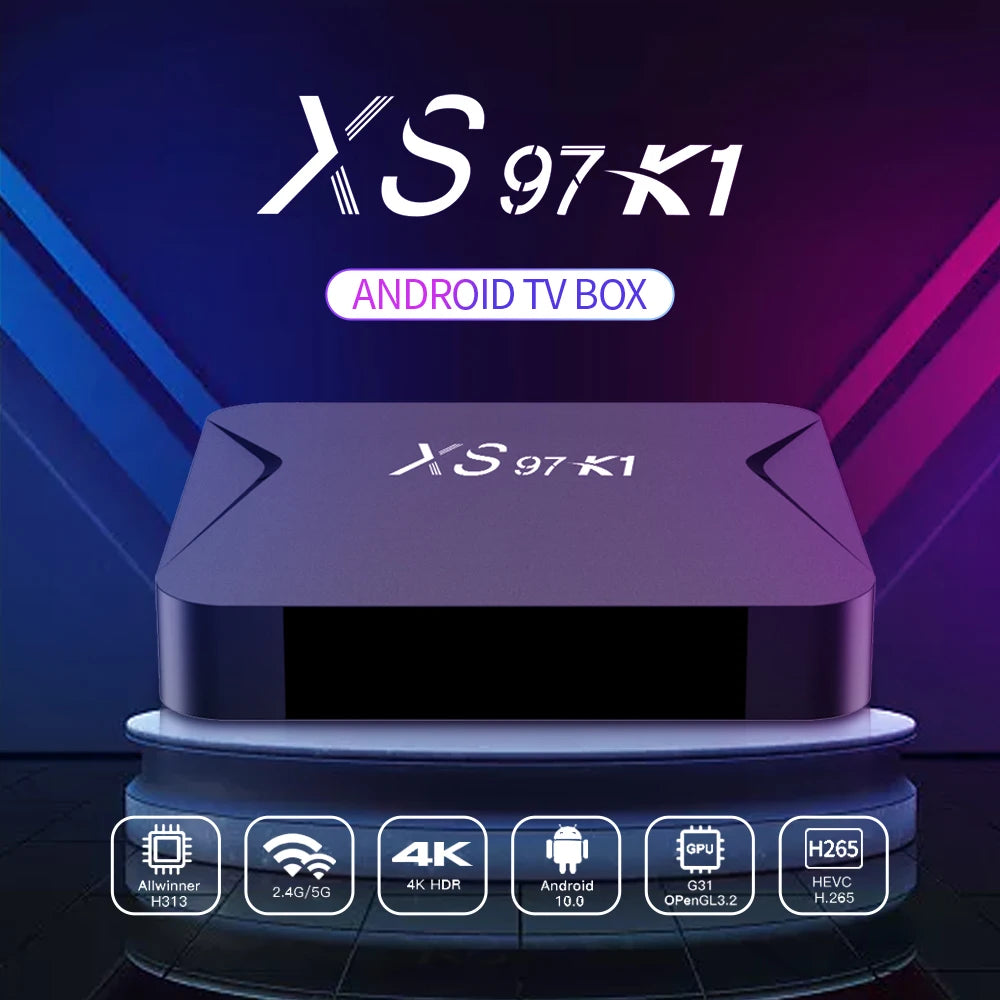 High Quality Motherboard Android 10.0 Tv Box XS97 K1 ARM Cor-tex A53 2GB 16GB 5G Dual Wifi Best Best Price