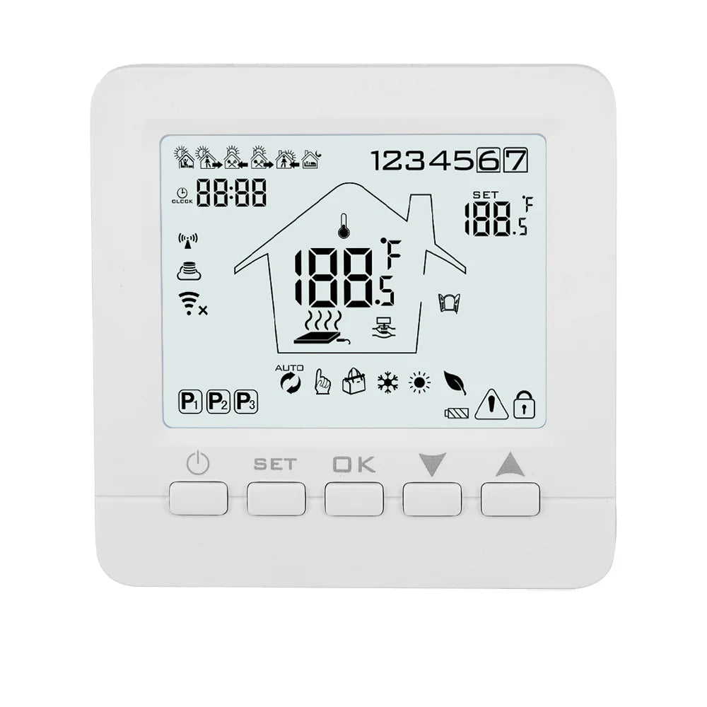 Hot Selling Tuya Smart Thermostat Button Control Underfloor Home Heating Thermostat Weekly Programmable Customization