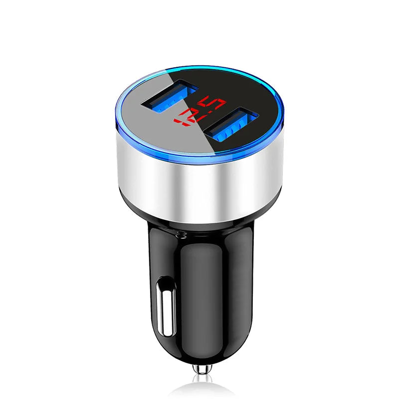 3.1A Dual USB Mobile Phone Car Charger For iPhone 12 11 Pro XS Max 8 7 Plus Xiaomi Mi Poco M3 X3 NFC Fast Charging Phone Adapter