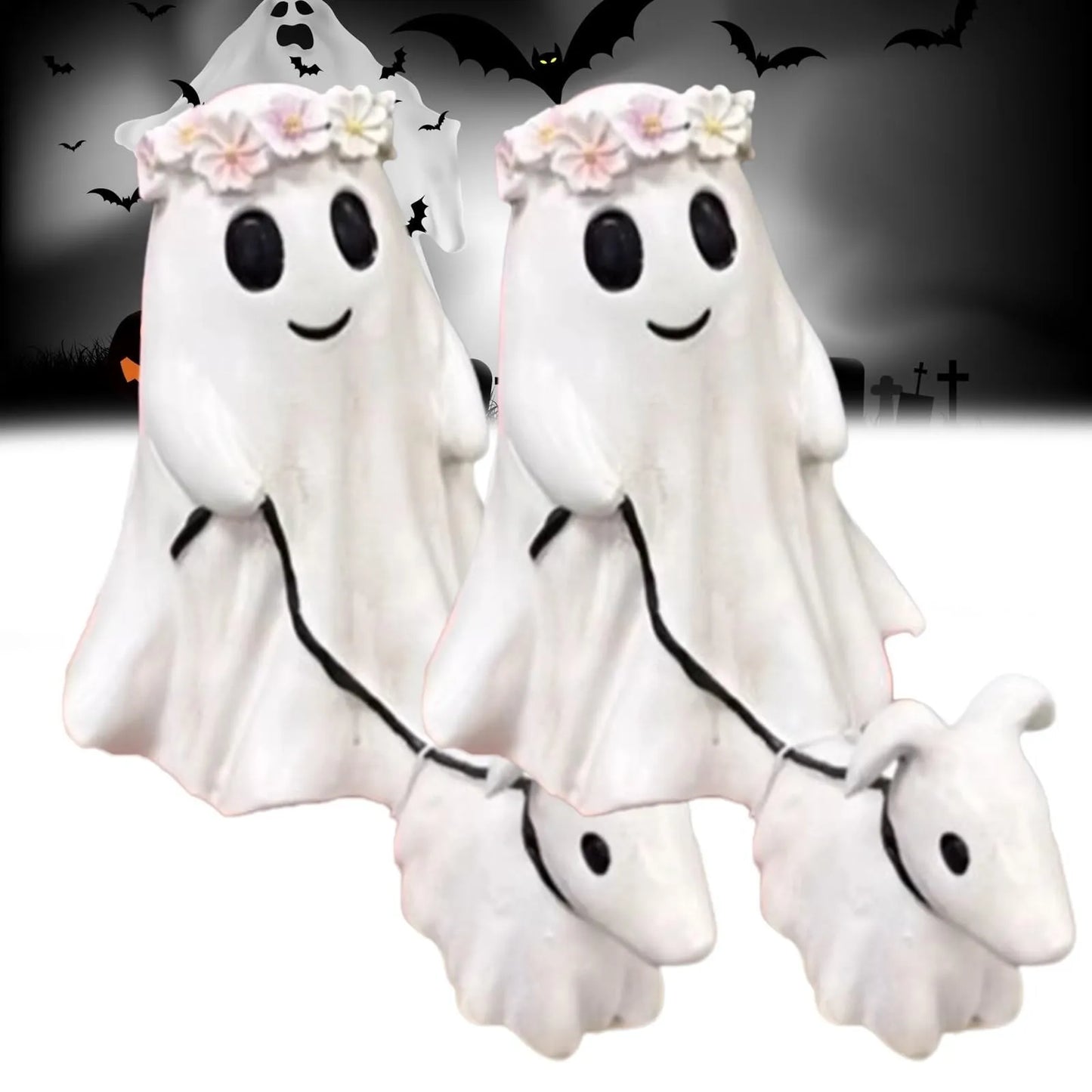 2024 Fashion Halloween Decoration Creative Dog Walking Ornaments Halloween Creative Desk Decoration