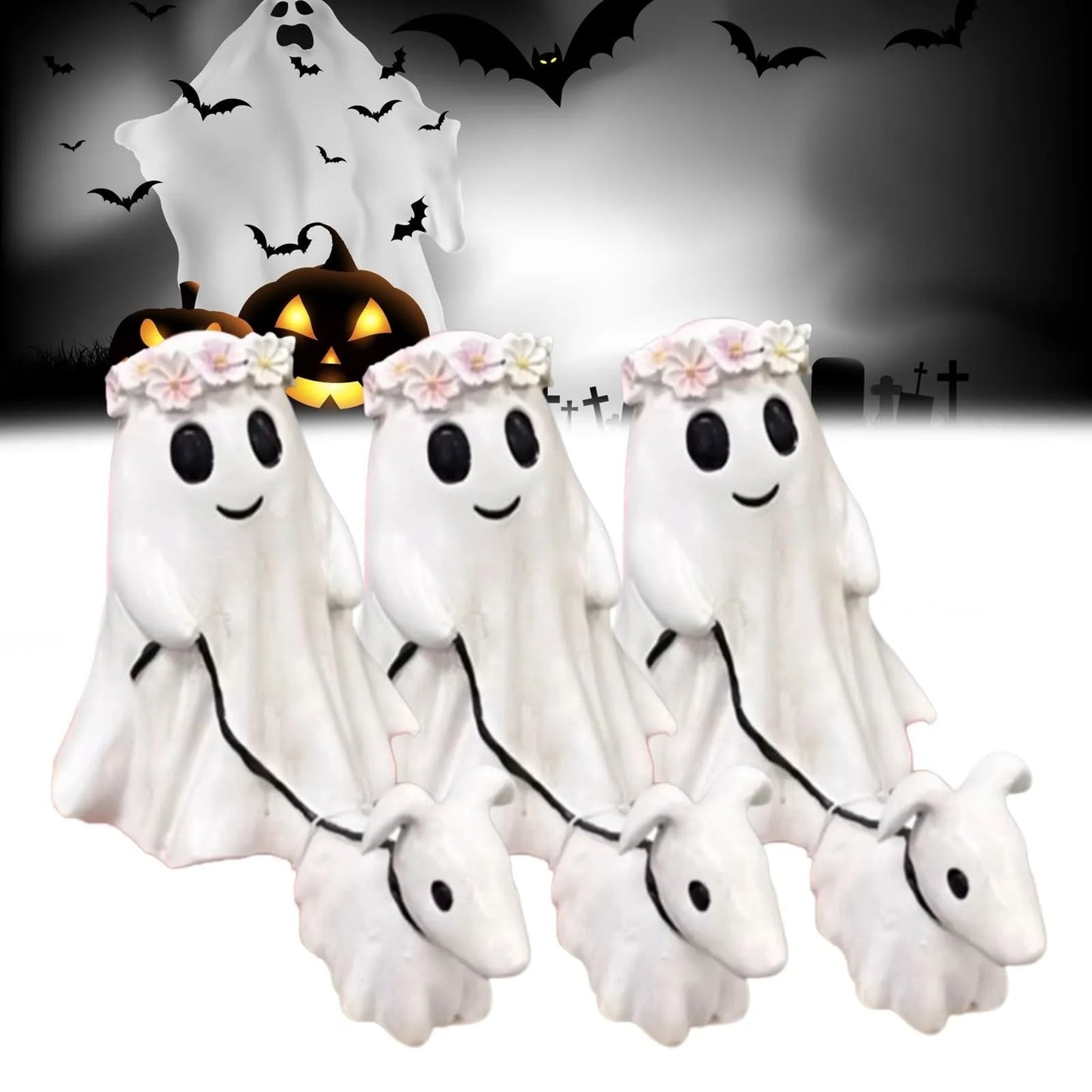 2024 Fashion Halloween Decoration Creative Dog Walking Ornaments Halloween Creative Desk Decoration