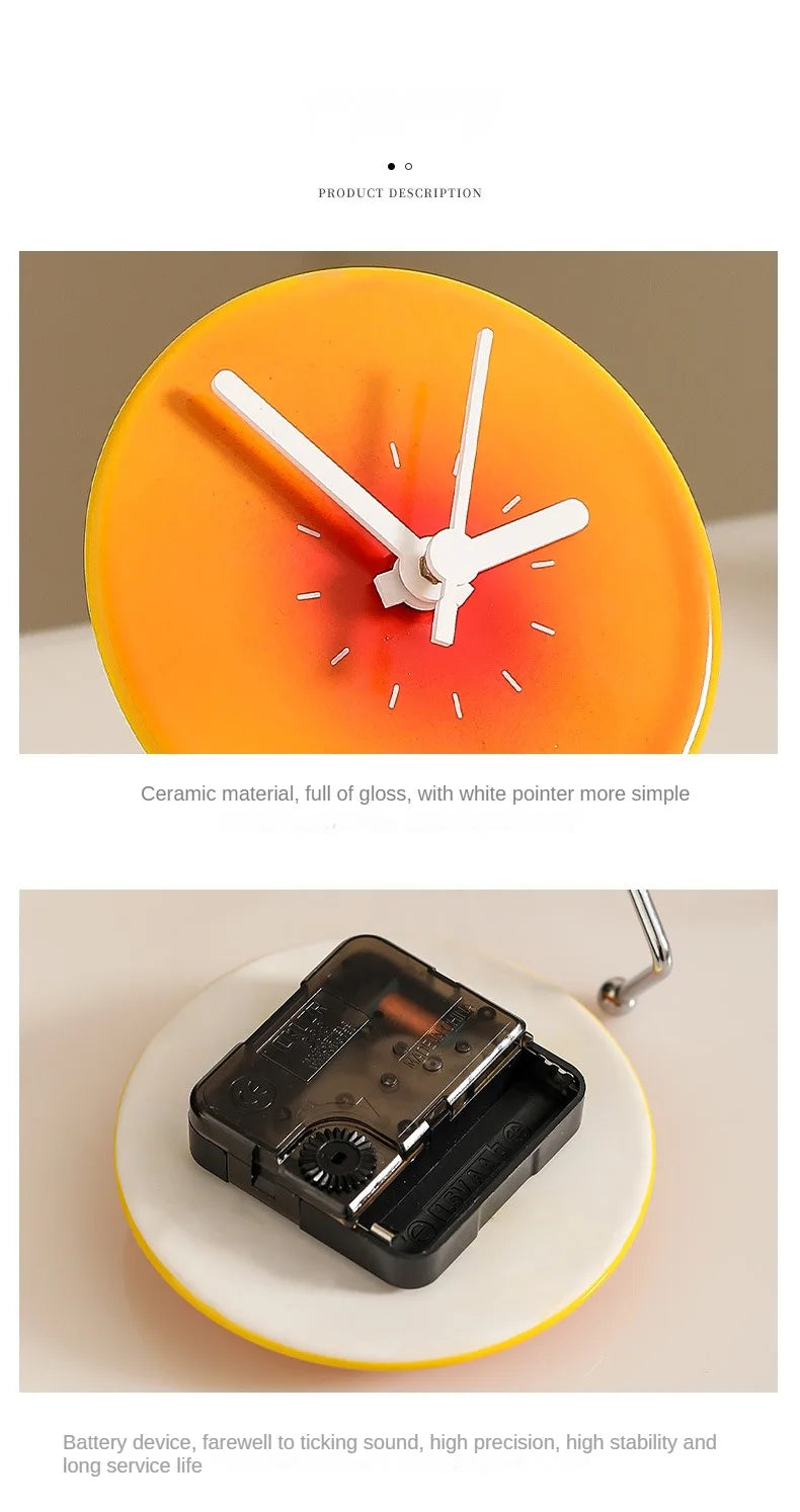 Home Clock Doll Living Room Desktop Clock Calendar Decorative Decoration Light Luxury Simple and Creative Home Decoration