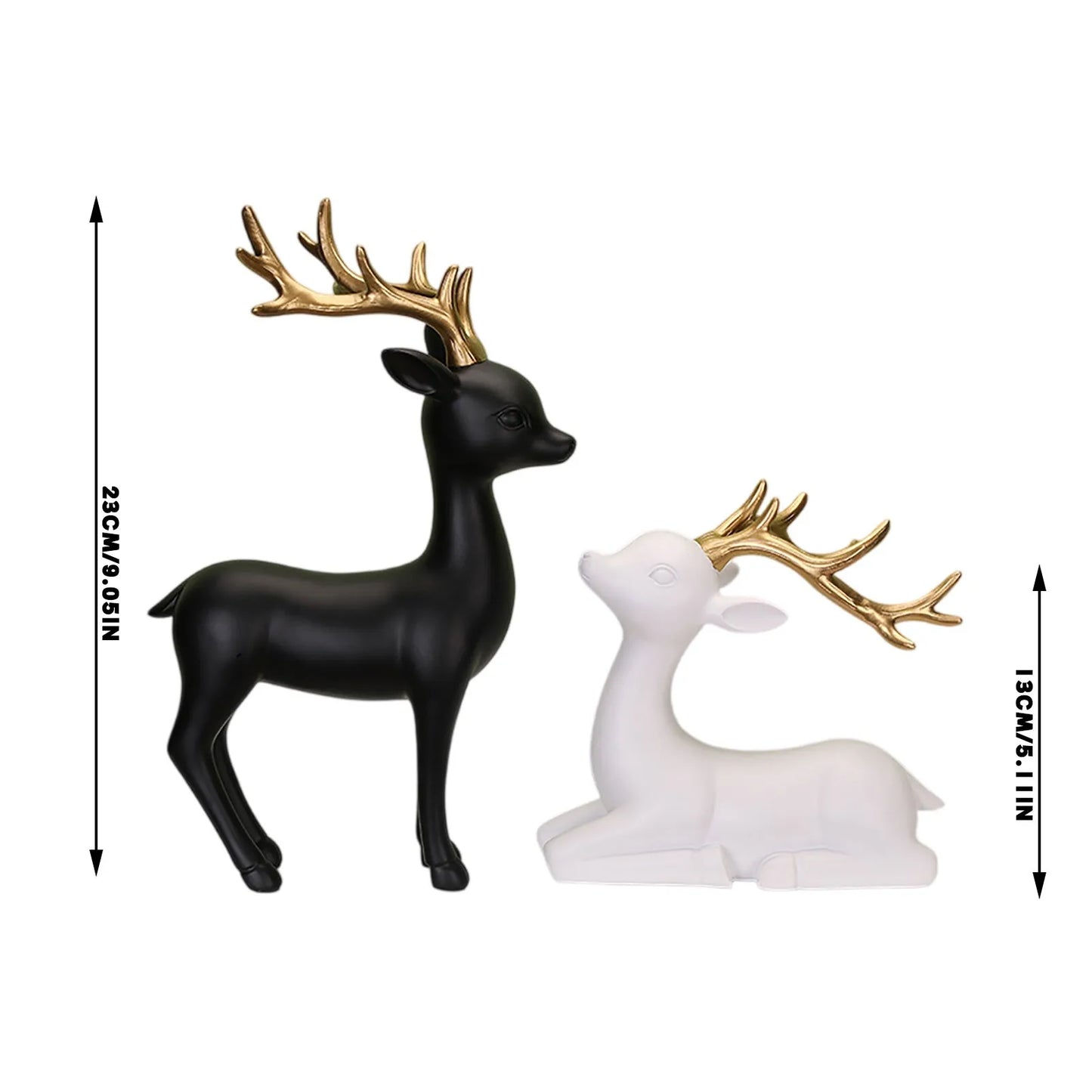 European Style Decorative Items Creative Resin Crafts Decorative Items Deer Ornaments Gifts Living Room Home