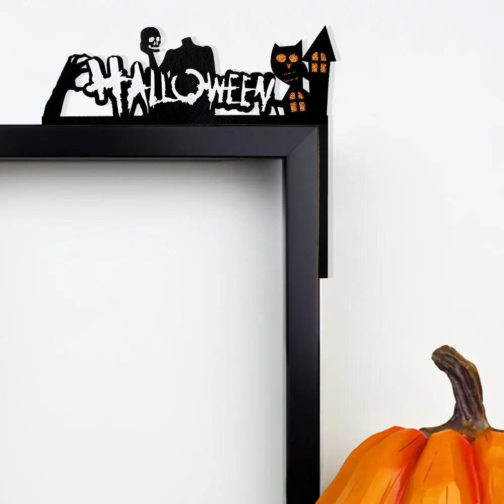 Halloween Door Frame Decoration,Bats,Pumpkins,Spider Webs,Door and Window Corner Sign, Halloween Home Decor,corner Stickers 2024