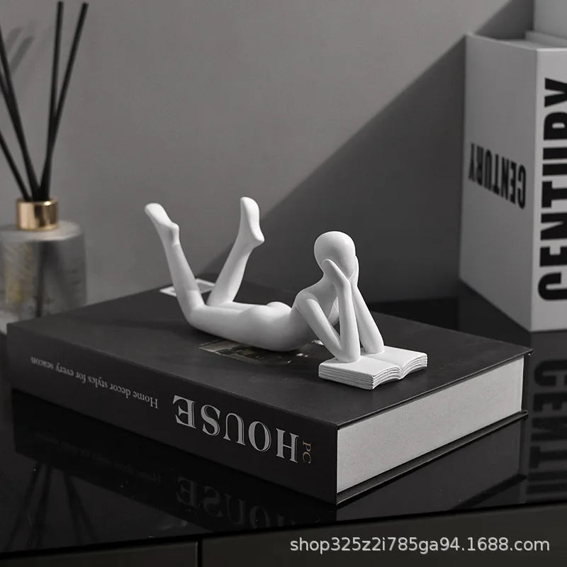 The New Creative Thinker Reads The Decoration Piece Modern Simple Home Living Room Abstract Decoration Gift