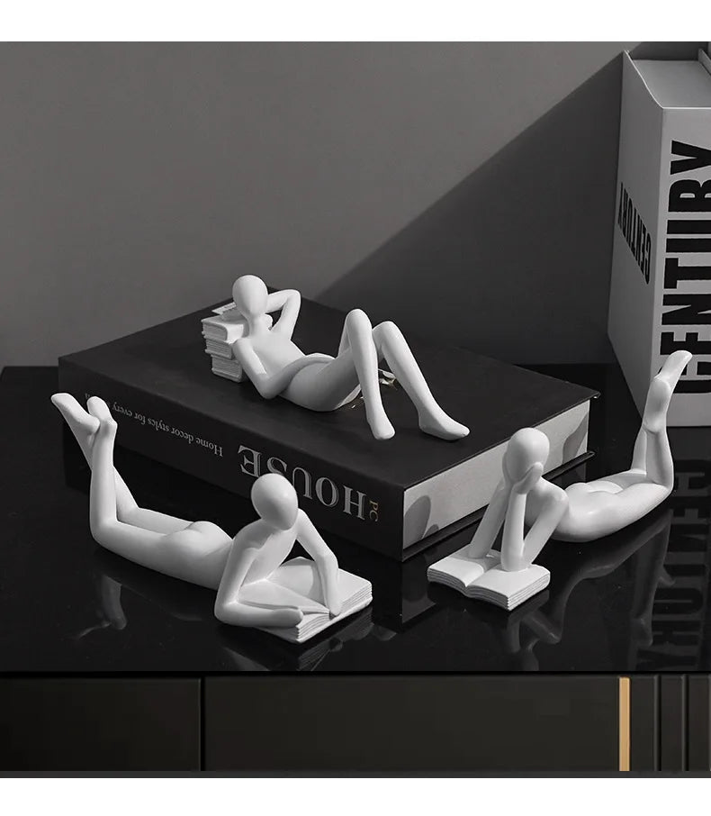 The New Creative Thinker Reads The Decoration Piece Modern Simple Home Living Room Abstract Decoration Gift