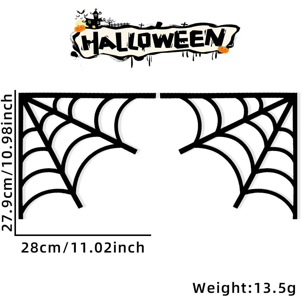 Halloween Door Frame Decoration,Bats,Pumpkins,Spider Webs,Door and Window Corner Sign, Halloween Home Decor,corner Stickers 2024