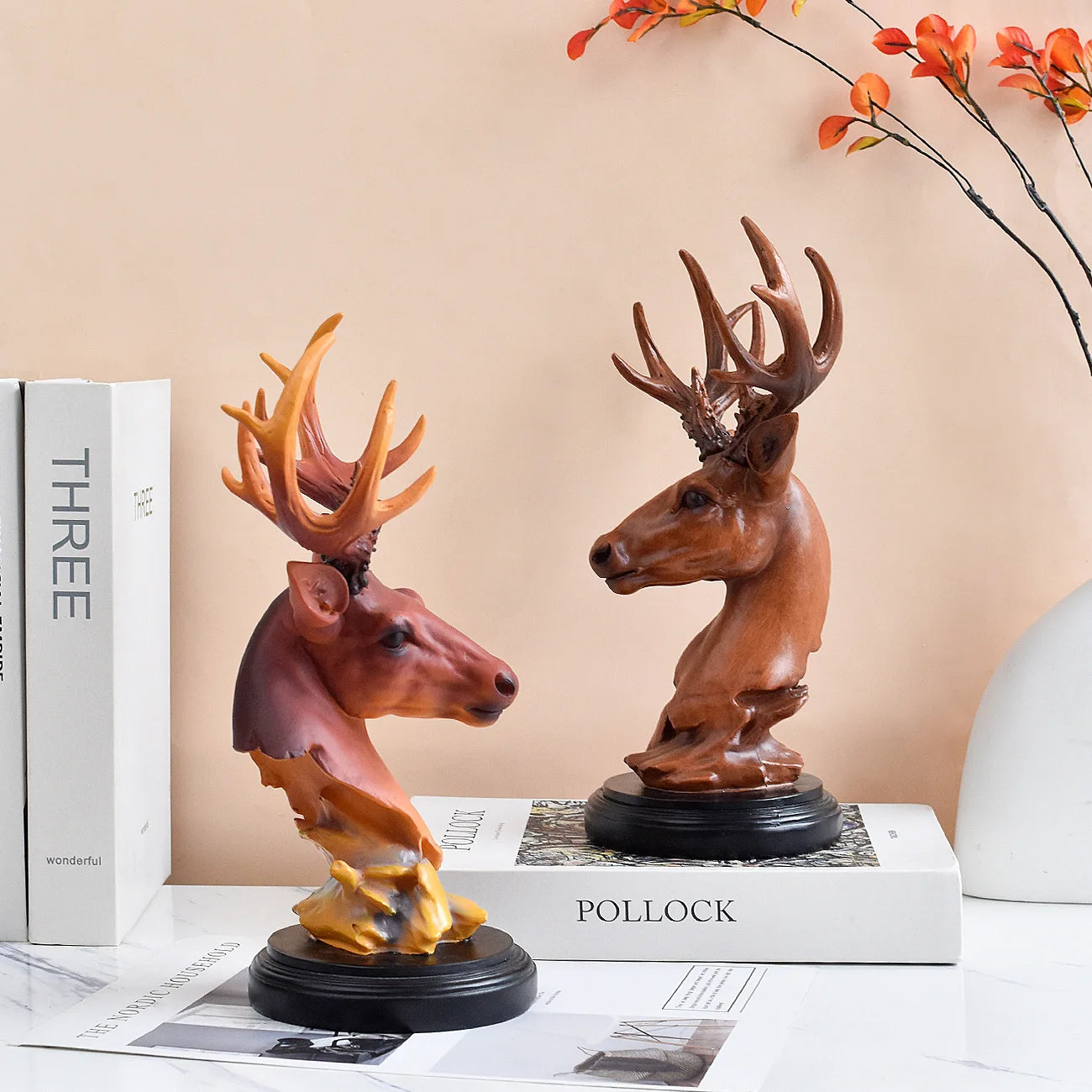 Deer Ornament Home Office Desktop Resin Crafts Living Room Decoration Home Decoration Accessories