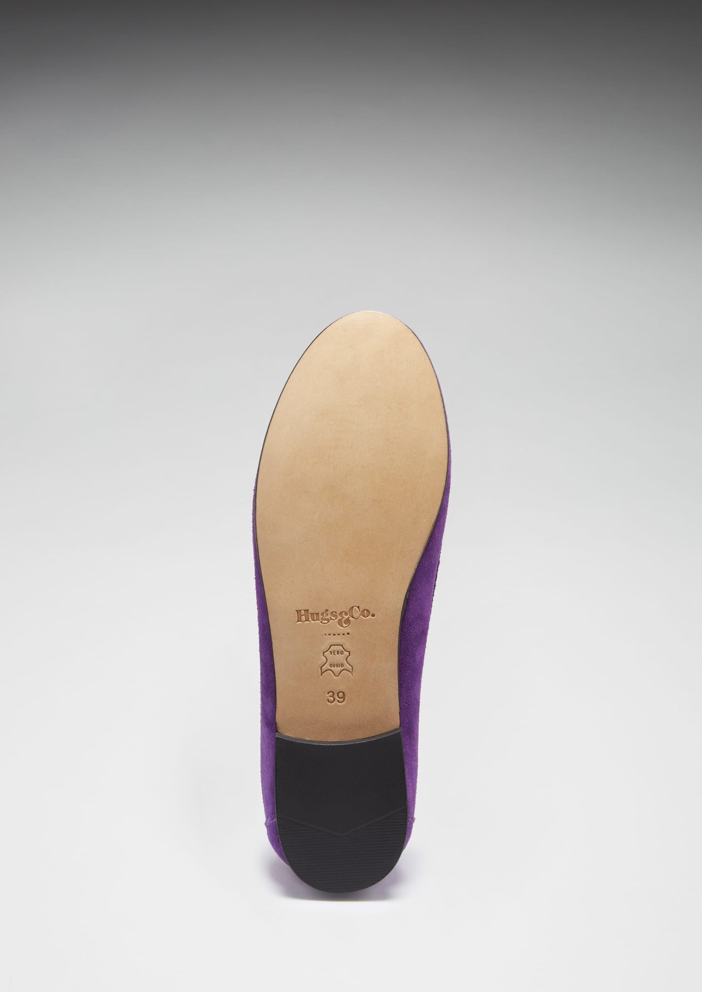 Women's Penny Loafers Leather Sole, purple suede-3