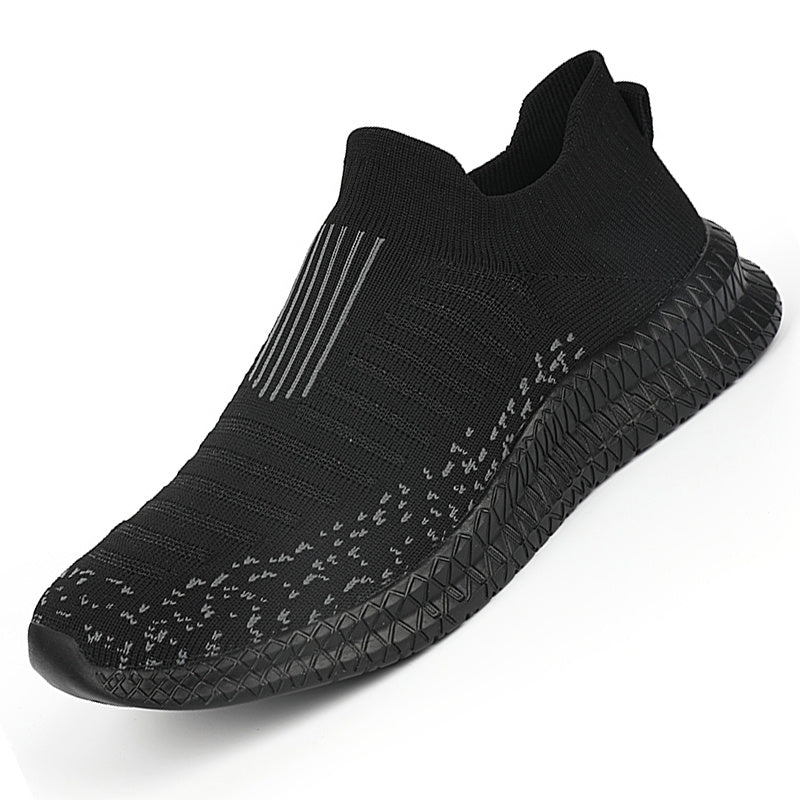 Lightweight Breathable Running Shoes] Men's Slip On Breathable Lightweight Running Shoes, Outdoor Casual Walking Shoes Men's Sneakers