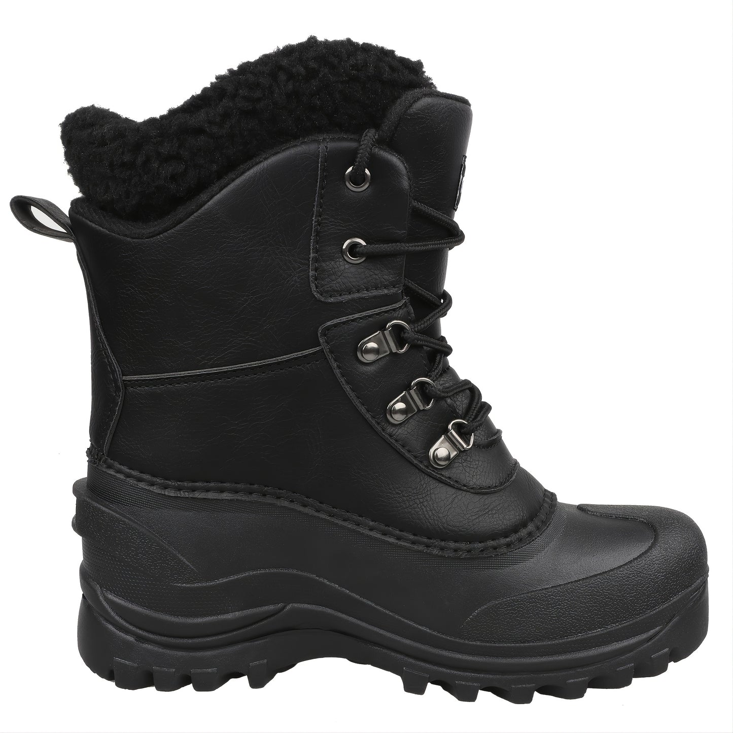 [Popular Choice] Riemot Men's High Quality Snow Boots - Durable, Non-Slip Traction Sole for Hiking, Trekking & Gardening - Warm Fleece Lined Ankle Support, Lace-Up Closure- Versatile All-Season Outdoor Footwear