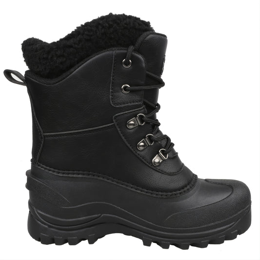 [Popular Choice] Riemot Men's High Quality Snow Boots - Durable, Non-Slip Traction Sole for Hiking, Trekking & Gardening - Warm Fleece Lined Ankle Support, Lace-Up Closure- Versatile All-Season Outdoor Footwear
