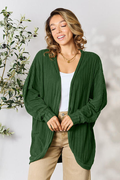 Basic Bae Full Size Ribbed Cocoon Cardigan-7