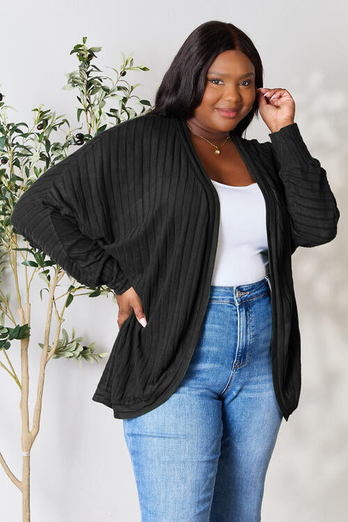 Basic Bae Full Size Ribbed Cocoon Cardigan-3
