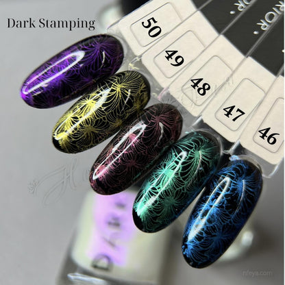 DARK Stamping Polish  Blue Chameleon #46, 10ml-3
