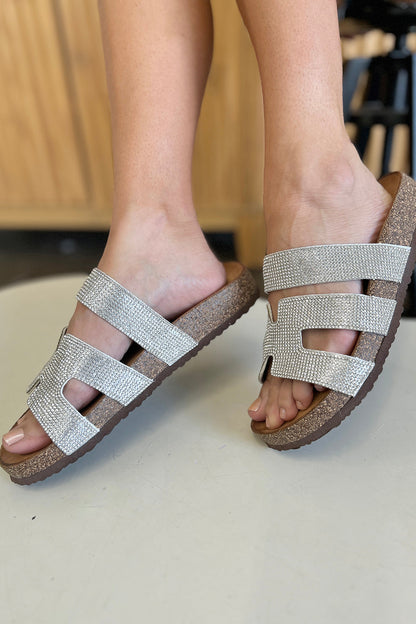 Forever Link Rhinestone Open Toe Sandals-4