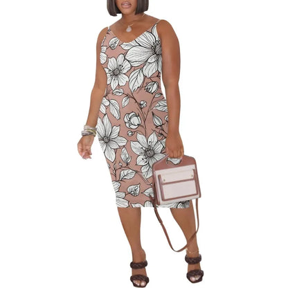 Womens Summer Short Sundress Plus Size Tank Sleeveless T-Shirt Midi Dress Beach Loose Fit Casual Dress