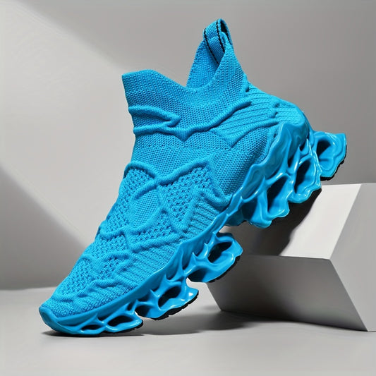 Mens Lightweight Racing Blade Running Shoes - Breathable, Shock-Absorbing Comfort with Assorted Colors for Speed and Style