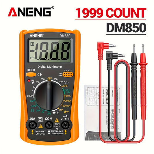 ANENG DM850 Automatic Professional Digital Multimeter 1999 Counts Auto AC/DC Votage Tester Ohm Current Ammeter Detector Tool Without battery