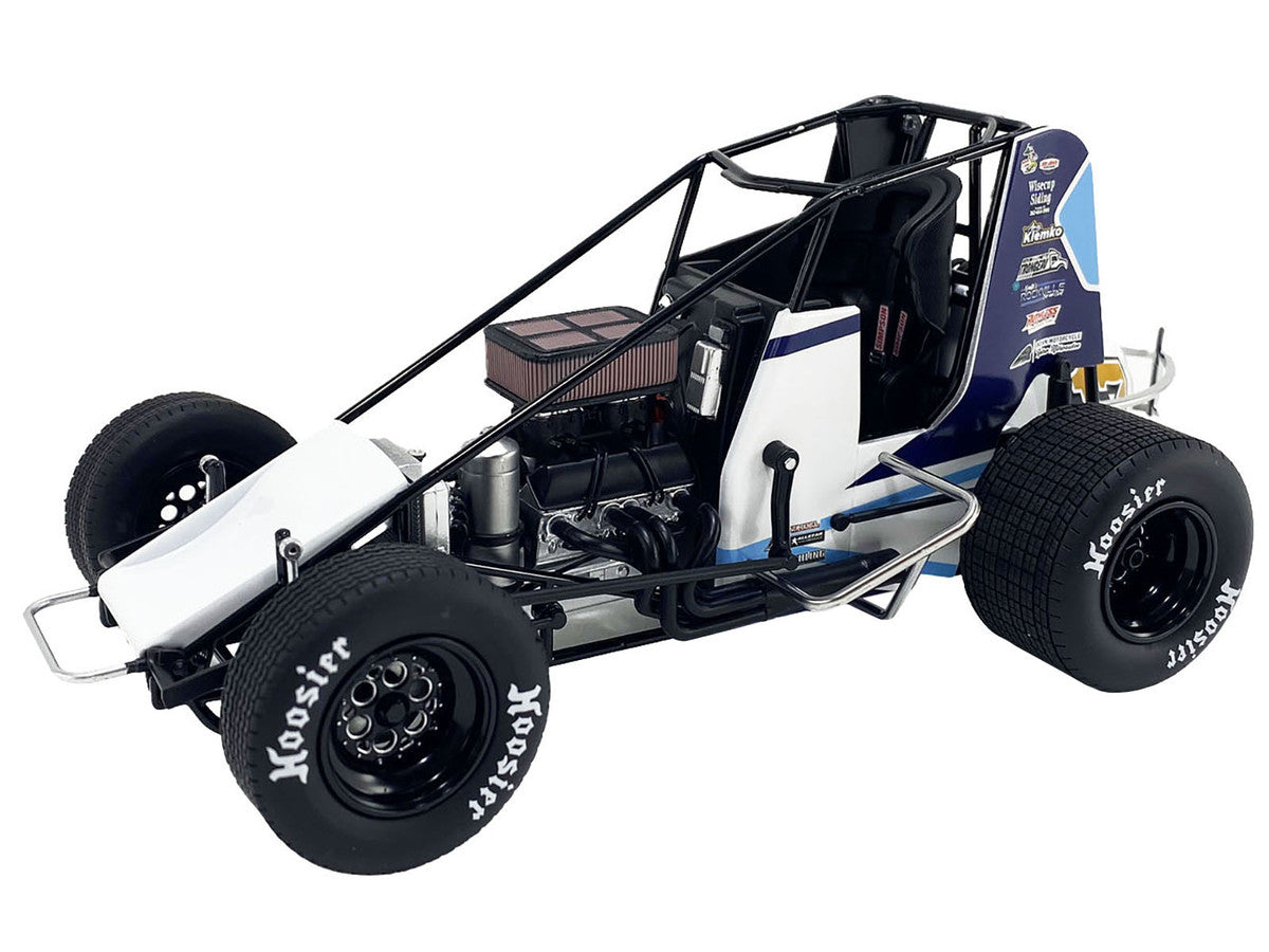 Winged Sprint Car #17B Bill Balog "Anderson's Pure Maple Syrup" B Squared Motorsports "World of Outlaws" (2024) 1/18 Diecast Model Car by ACME-0