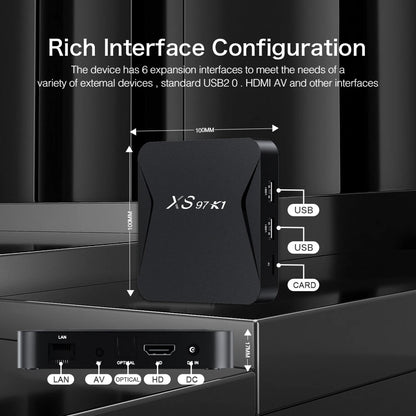 High Quality Motherboard Android 10.0 Tv Box XS97 K1 ARM Cor-tex A53 2GB 16GB 5G Dual Wifi Best Best Price
