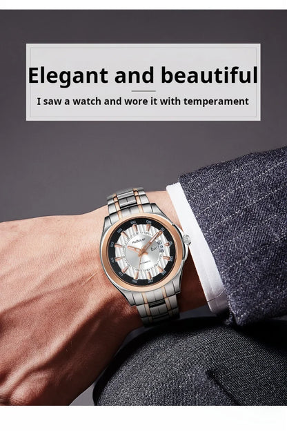 HANBORO Men's 41mm Stainless Steel Diver Mechanical Watch Fully Automatic Sapphire Case Glass Dial Window Business Style 22mm