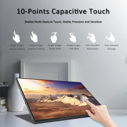 Sibolan 15.6 Inch Portable 4k Monitor Touch Screen Built-in Battery 10000 MAh Portable Monitor for Laptop Support OEM for Ps5