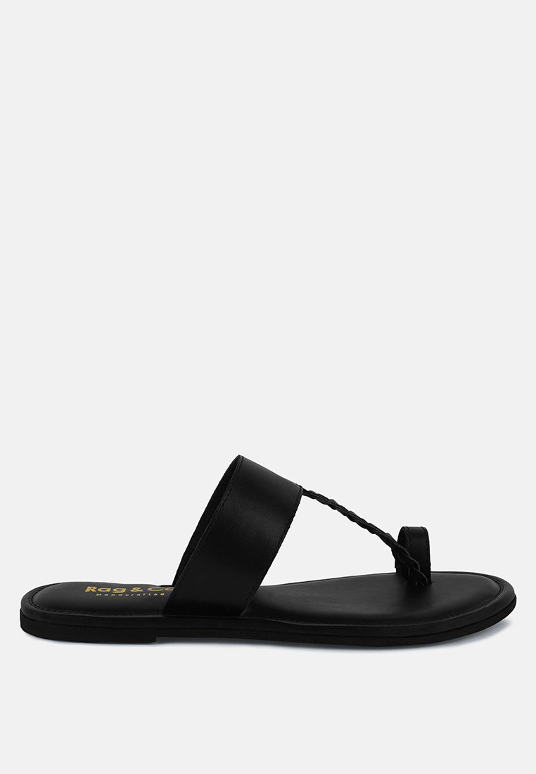 Harris Toe Ring Braided Slip Ons-6