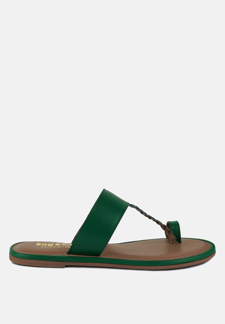 Harris Toe Ring Braided Slip Ons-5
