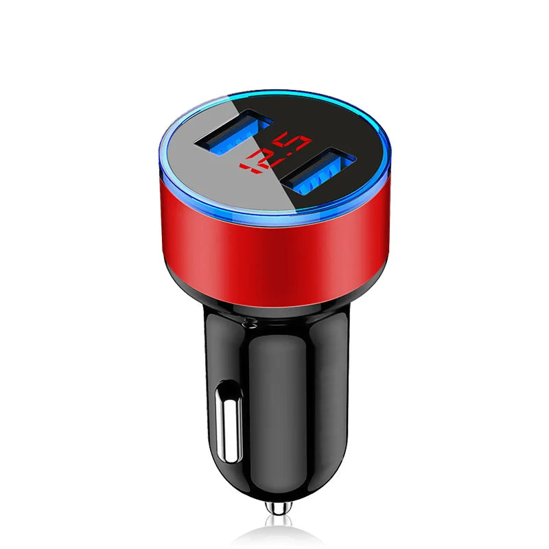 3.1A Dual USB Mobile Phone Car Charger For iPhone 12 11 Pro XS Max 8 7 Plus Xiaomi Mi Poco M3 X3 NFC Fast Charging Phone Adapter