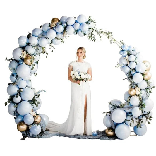 T04201 Latex Garland Baby Shower Party Happy Birthday Wedding Arch Kit Stand Balloon Set Metallic Foil Balloon Decoration