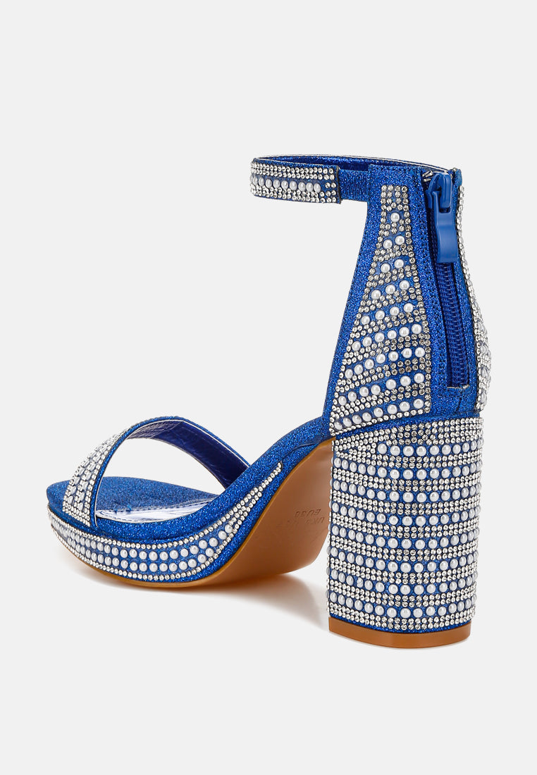 Mejuri Rhinestones And Pearl Embellished Sandals-3