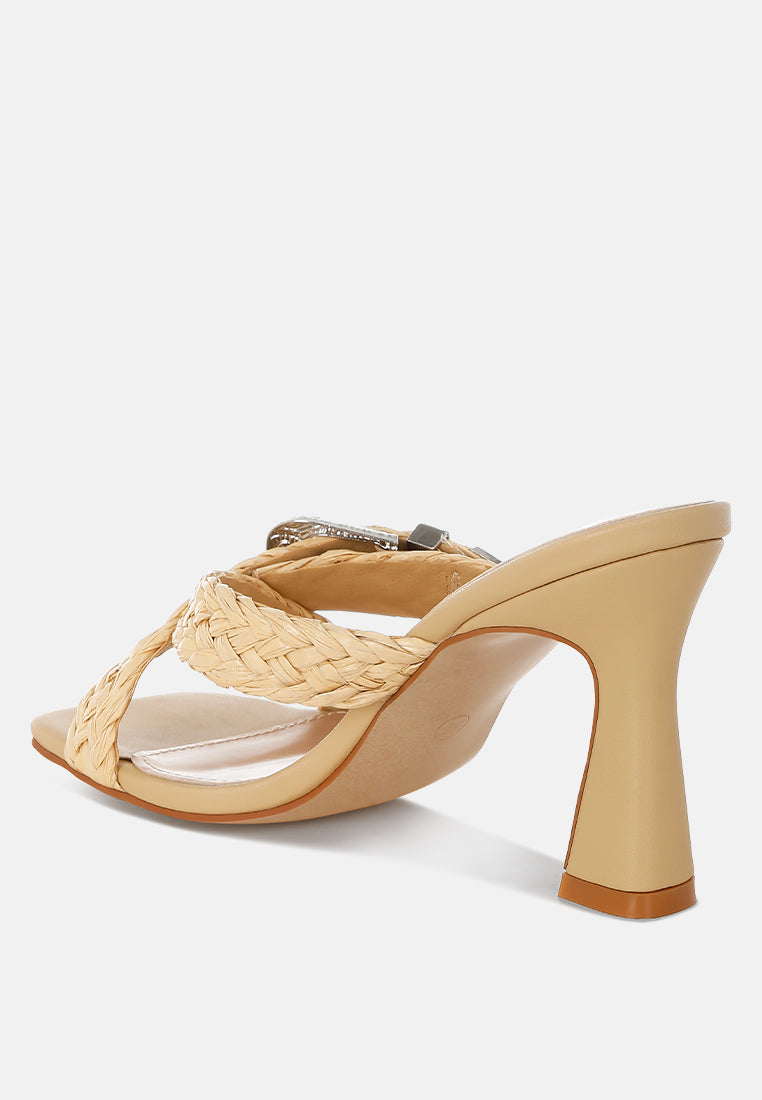 Nimaya Braided Criss-Cross Strap Sandals-2