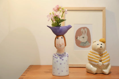 Vase Home Decor Room Decoration Ceramic Vases Desktop Art Sculpture Flower Arrangement Wedding Decoration Flower Pot Furnishing