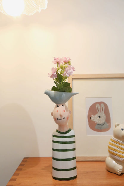 Vase Home Decor Room Decoration Ceramic Vases Desktop Art Sculpture Flower Arrangement Wedding Decoration Flower Pot Furnishing
