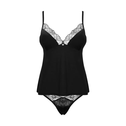 Sexy Tank Top & Thong Panty Obsessive Bella Rou-4