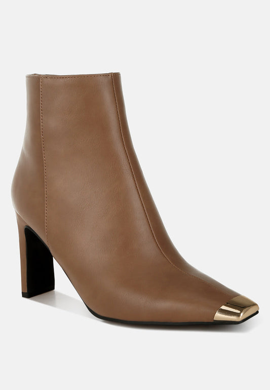 Orca Metallic Cap Toe Faux Leather Boots-1