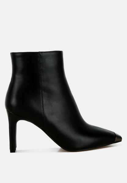 Orca Metallic Cap Toe Faux Leather Boots-5
