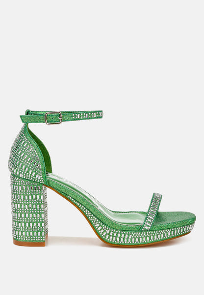 Ronan Rhinestones Embellished Block Sandals-5