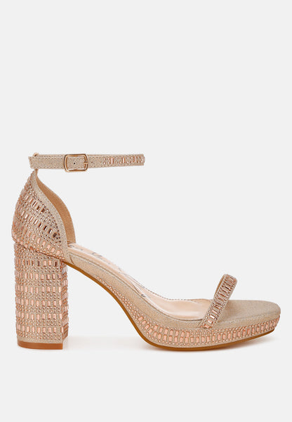 Ronan Rhinestones Embellished Block Sandals-6