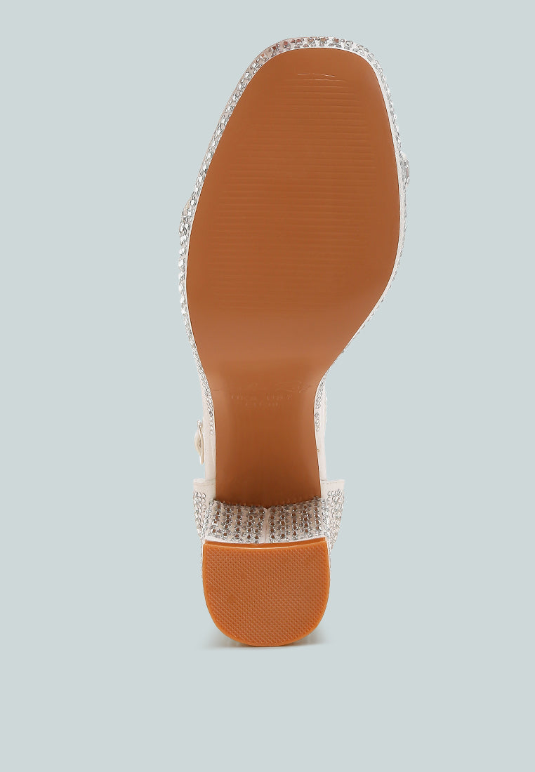 Ronan Rhinestones Embellished Block Sandals-4