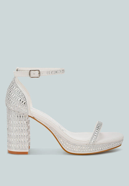 Ronan Rhinestones Embellished Block Sandals-0