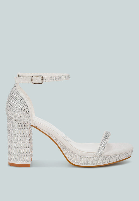 Ronan Rhinestones Embellished Block Sandals-0