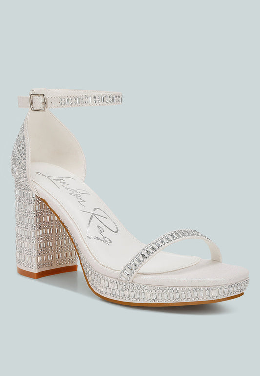 Ronan Rhinestones Embellished Block Sandals-1