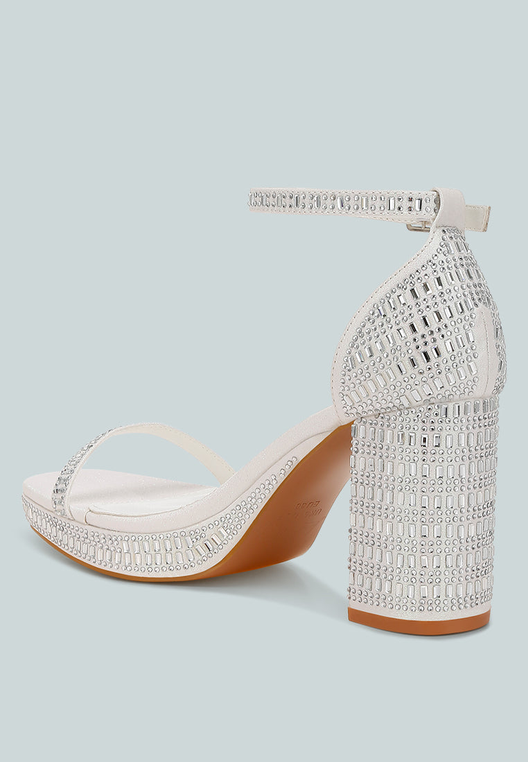 Ronan Rhinestones Embellished Block Sandals-2