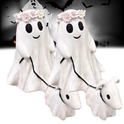 2024 Fashion Halloween Decoration Creative Dog Walking Ornaments Halloween Creative Desk Decoration