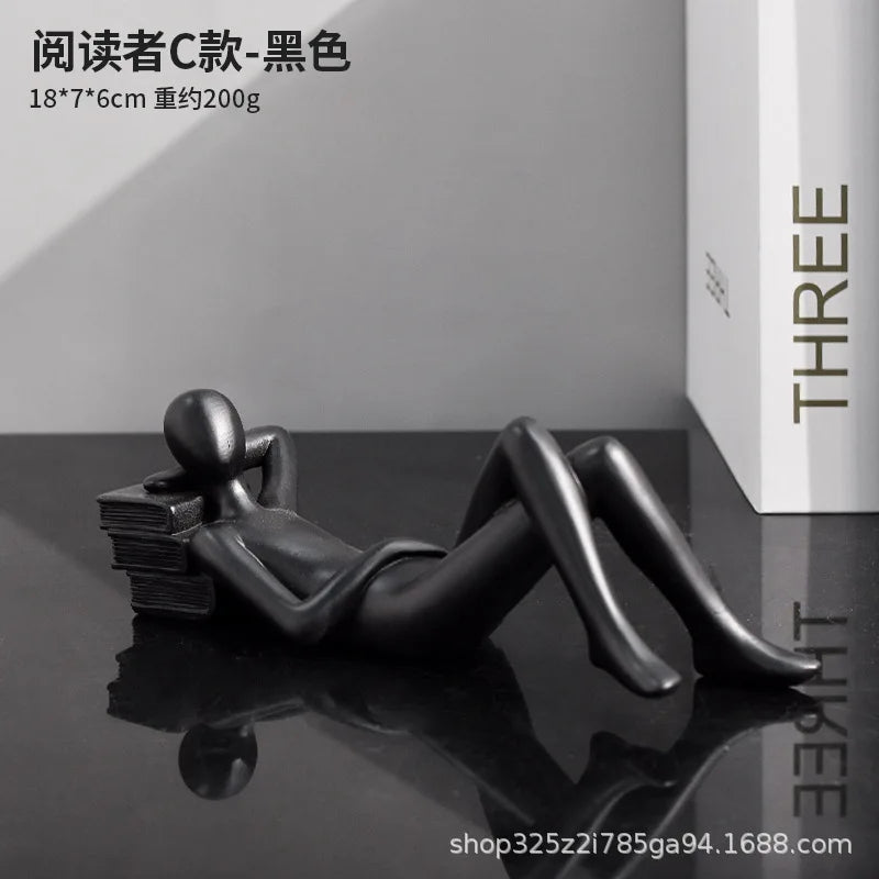 The New Creative Thinker Reads The Decoration Piece Modern Simple Home Living Room Abstract Decoration Gift
