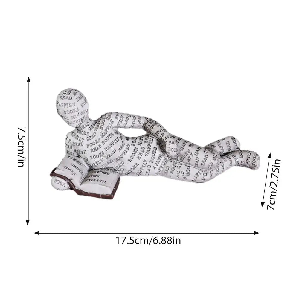 Resin Scholar's Decoration Creative Reading Art Design Modern Home Office Bookshelf TV Cabinet Accessories Desk Ornaments Gifts