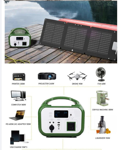 500w / 600w  Power Bank 220/110V Backup  Station Camping  Source